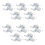 20 LED Inner Hinge Lamp Wardrobe Hinge Light Under Cabinet Light Cupboard Sensor Lights for Bedroom Kitchen Closet 1