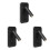 3X Wall Light Backlight USB Charging 330 Degree Rotation Adjustable Wall Lamp Bedside Study Reading Sconce Lamp Black 1