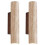 2X LED Wall Light Modern Simple Natural Yellow Travertine Wall Light with  and Down Light 1