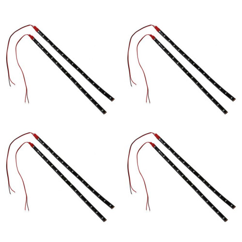 8 X String Lights 15 LED Strips 30 cm Red Light Chain 12V