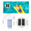 2X Solar Pool Ionizer, Copper Pool Ionizer Floater Auto Switching of Multi-Colored LED Night Light 3