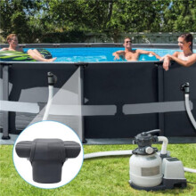 12427 T-Joint for Ultra Frame Pools Fits 15ft to 16ft Models Durable Replacement Part 2 Pcs