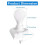 4 Pack Stick  Battery Operated Light Bulb, Closet Light Bulb, Self Adhesive Wall Mounted Light Fixture with Pull Chain 4