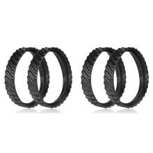 4Pack Track Replacement for MX6 MX8 Elite Suction Cup Pool Cleaner, R0526100 Heavy Duty Rubber Precision Wheel Band