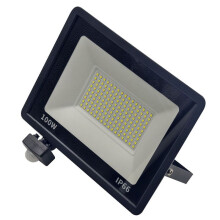 LED PIR Motion Sensor Floodlight Outdoor Wall Light White Light 100W IP66 Waterproof LED Spotlight for Garden