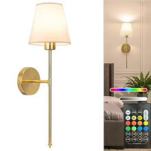 Retro Wall Lamp LED Charge Remote Control Bulb Sconce for Bathroom Bedroom Fireplace Interior Waterproof Wall Lights A
