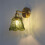 Glass LED Wall Lights Pull Chain  Living Dining Room Kitchen Copper Vintage Style  Down Rotate Bedside Lamp 2