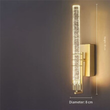 Modern Bubble Crystal Wall Lamps Indoor Lighting for Living Room Bedroom Study Background Wall Sconces Light