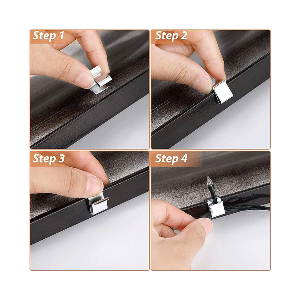 100Pc Christmas Lights Gutter Hooks Galvanized Holiday Lights Roof Hooks Christmas Light Clips B 6033977962730