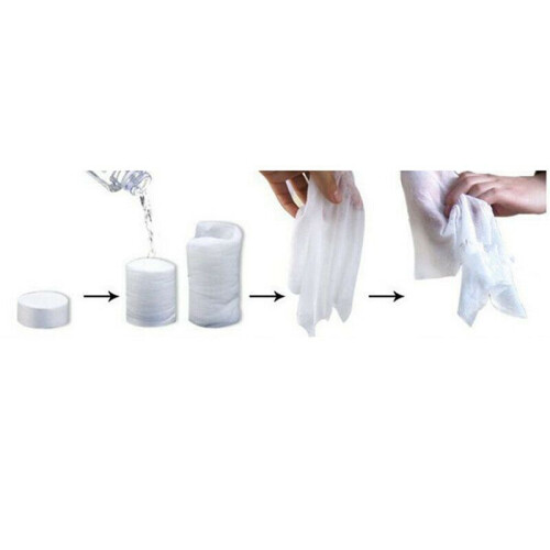 500Pcs Disposable Compressed Towels Tablet Capsules Washcloth Travel Camping 2