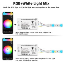 GLEDOPTO ZigBee 3.0 LED Strip Controller RGBCCT RGBW Pro White Light Mix PWM Dimming Phone App Voice Control