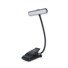 Book Light Rechargeable Book Lamps Clip 24 Led Booklights for Reading in Bed At Night 3 Color Temperatures Black