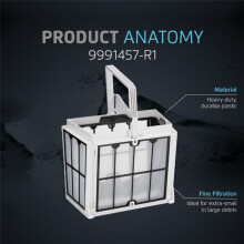 9991457-R1 Robotic Pool Cleaner Filter Cartridge for Robotic Automatic Pool Cleaner Replacement Parts