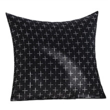 Decorative Throw Pillow Covers 18x18 Inch Black Vintage Couch Pillow Covers Pillowcase Woven Textured Cushion Cases