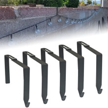 Adjustable Outdoor Light String Hooks for 3.2-6 Inch Concrete Cinder Block Wall and Fences, 5 Pcs String Light Hangers