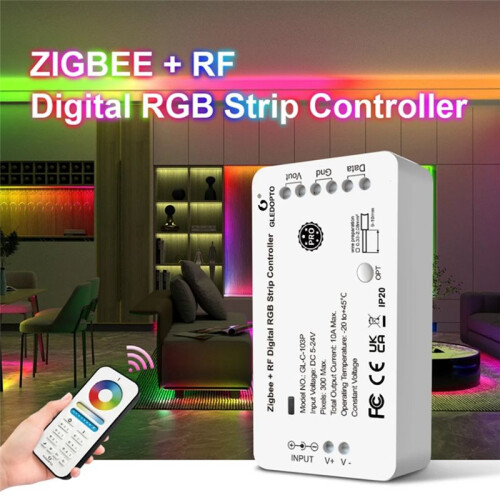 GLEDOPTO RGB IC LED Strip Controller WS2811 WS2812 Addressable Digital Light Control Dynamic Lighting Hub 9 Effects 2