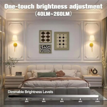 Retro Wall Lamp LED Charge Remote Control Bulb Sconce for Bathroom Bedroom Fireplace Interior Waterproof Wall Lights B