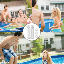 40 PCS Plastic Pool Joint Pins & 40 PCS Rubber Seals for -Swimming Pool Parts for 13 -24inch Metal Frame,2.36 Inch