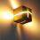 LED Decorative Cracked Wood Wall Light Square Solid Wood Wall Bedlight Corridor Balcony Decorative Lighting Wall Light 4