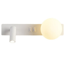 Applique A LED con Interruttore, Faretto Regolabile, Applique da Parete In Vetro, Lampada da Comodino per Camera da Letto, Decorazione da Parete B