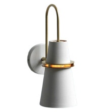 Elegant Nordic-Inspired  Metal Wall Lamp - Luxurious Decorative Bedside Lighting for Homes White