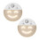 Motion Sensor LED Night Light with 4 Facial Expression Dimmable Hallway Light Rechargeable LED with Timer 2PCS 1