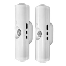 2PCS LED Cabinet Lights with Motion Sensor Rechargeable Ambient Wall Lamp Night Light for Hallway, Stairs, Kitchen A
