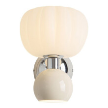 Home Decor Wall Lamps Iron Material Sconce Lightings Modern Soft Style Pumpkin Shape Bedroom Lustres Cream Color