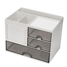 Bureau-Organizer met 3 Lades, Multifunctionele Penhouder voor Bureau, Bureau-Organizers en Opbergruimte met 8 Compartimenten