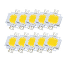 10 Stuks 10W LED-Chiplamp 10W LED-Lamp Licht Wit Hoog Vermogen voor Schijnwerper Warm Wit