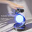 Lâmpada de Bola 3D Levitando RGB Flutuante LED Luz Noturna Flutuando e Girando no Ar com Lâmpada de Lua LED Cinza 2