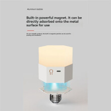 LED Rechargeable Light Bulbs with Remote Battery Operated Light Bulb Three Color Changing Bulb with Hook