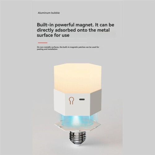 LED Rechargeable Light Bulbs with Remote Battery Operated Light Bulb  Three Color Changing Bulb with Hook