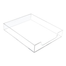 Briefablage Aus Acryl, Papier-Organizer, Transparente Schreibtisch-Organizer-Ablage, Stapelbare Schreibtisch-Zubehörablage