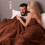 Coperta Invernale Calda, Spessa, Impermeabile e Antimacchia, Comoda Coperta per Coppia, Romantica, Codice M A 2