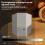 LED Rechargeable Light Bulbs with Remote Battery Operated Light Bulb  Three Color Changing Bulb with Hook 5