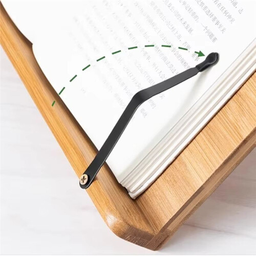 Foldable Book Stand for Home & Study - Portable Adjustable Tablet & Cookbook Holder for Reading, Studying 2