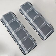 3Pcs Parts Storage Box Plastic Screw Organizer Box with 4 Compartment Tool Part Container Bin with Lid Storage Case