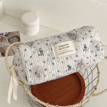 Quilted Bear Makeup Bag Cosmetic Organizer Bag Aesthetic Makeup Storage Bag Cute Bear Toiletry Bag Cosmetic Bag