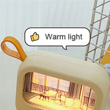 Night Light-Apricot,2 Color Mode,Portable&Rechargeable,1 Button Easy-to-Use Control,Bedside Night Light for Kids