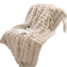 Soft Coral Flannel Plush Blanket - Warm, Cozy Throw for Sofa, Bed, Office Nap, Air Conditioning Shawl, Small Size A