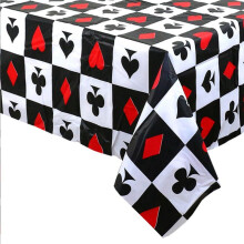 3-Teilige Tischdecke Einweg-Tischdecke Poker Casino Party FußBall Baseball Rugby 54 Zoll X 108 Zoll