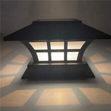 4X Solar Post Lamp Outdoor Waterproof Column Light for Garden Wall Lamp Garden Fence Landscape Lamp for Gate Garden