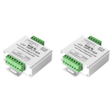 2X Controlador de Amplificador de Tira de LED RGB/RGBW 5050 Funciona com Tira de LED de 4 Pinos/5 Pinos DC12V/DC24V 5050SMD