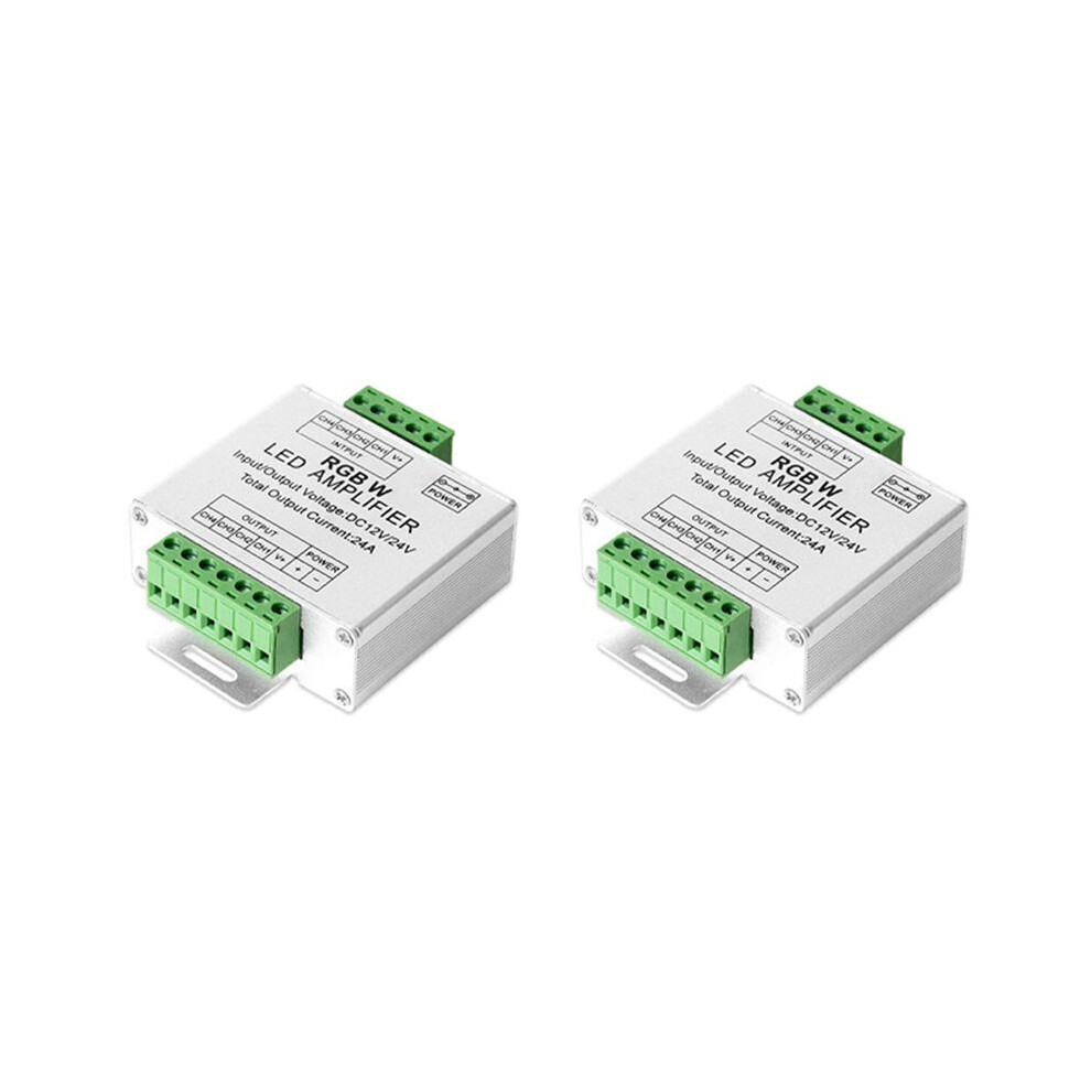 2X Rgb/Rgbw 5050 Led Strip Amplifier Controller Work With 4Pin/5Pin Dc12v/Dc24v 5050Smd Led Strip 6034116830095
