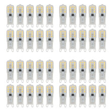 40 x G9 5W Ampoule Capsule À LED Gradable pour Remplacer Les Lampes AC220-240V, Blanc Chaud