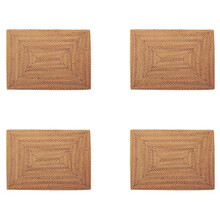 4X Tovagliette Antiscivolo Tovagliette Nel Rattan Tavolo Da Pranzo Tovagliette Tessute Resistenti Al Calore Tovagliette Resistenti Al Calore per
