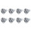 8X GU10 LAMP LIGHT BULB Has 3 LED WARM WHITE 3W 5W 12V 1