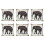 6X Indian Decorazione A Forma di Cuscino per Cuscino Da Tiro in Cotone E Lino 1