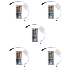 5X 44 Keys Wireless IR Remote Control with Receiver for 5050 3528 RGB SMD LED Strip Light